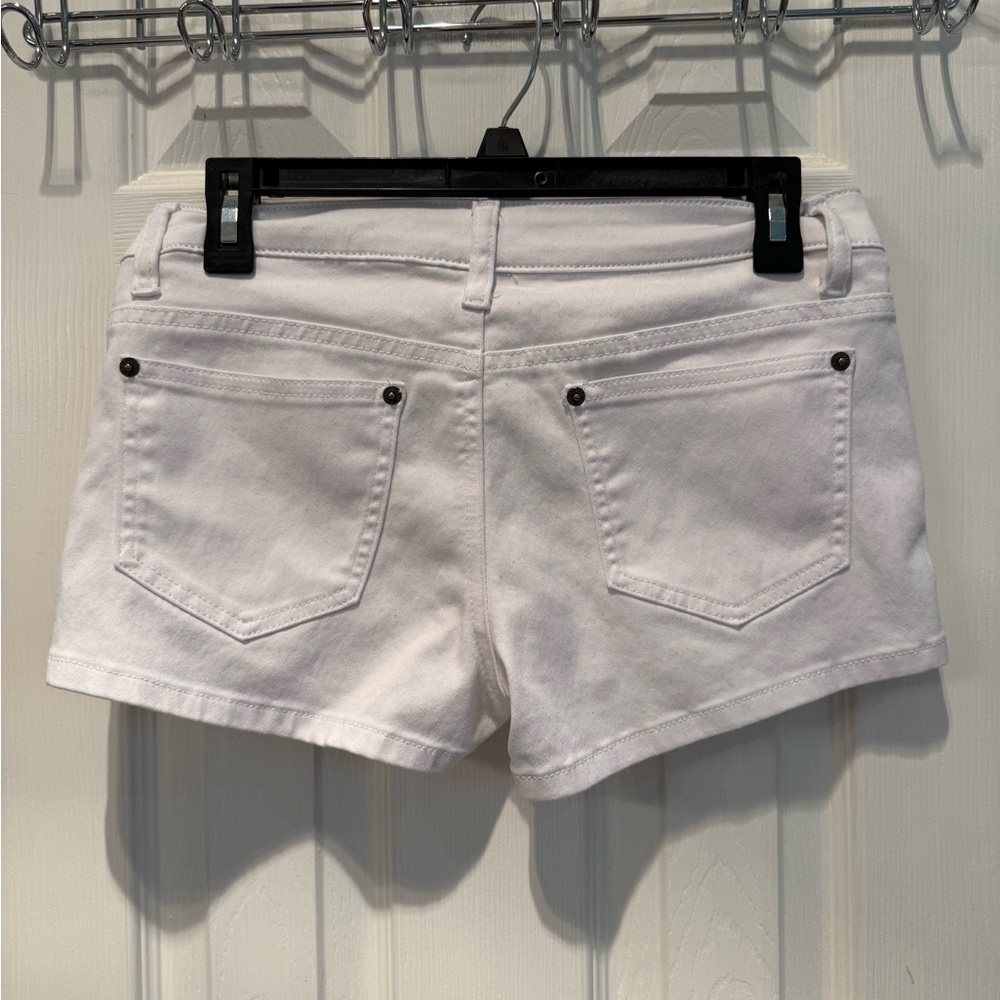💙♥️🔥Hybrid & Co White Denim Shorts Size 5 | Classic Summer Jean Shorts - Picture 3 of 5